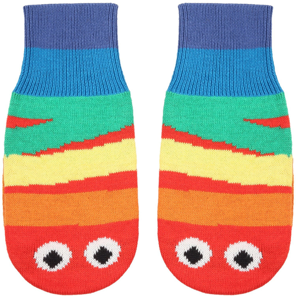 Stella McCartney Unisex Rainbow Eyes Gloves Red