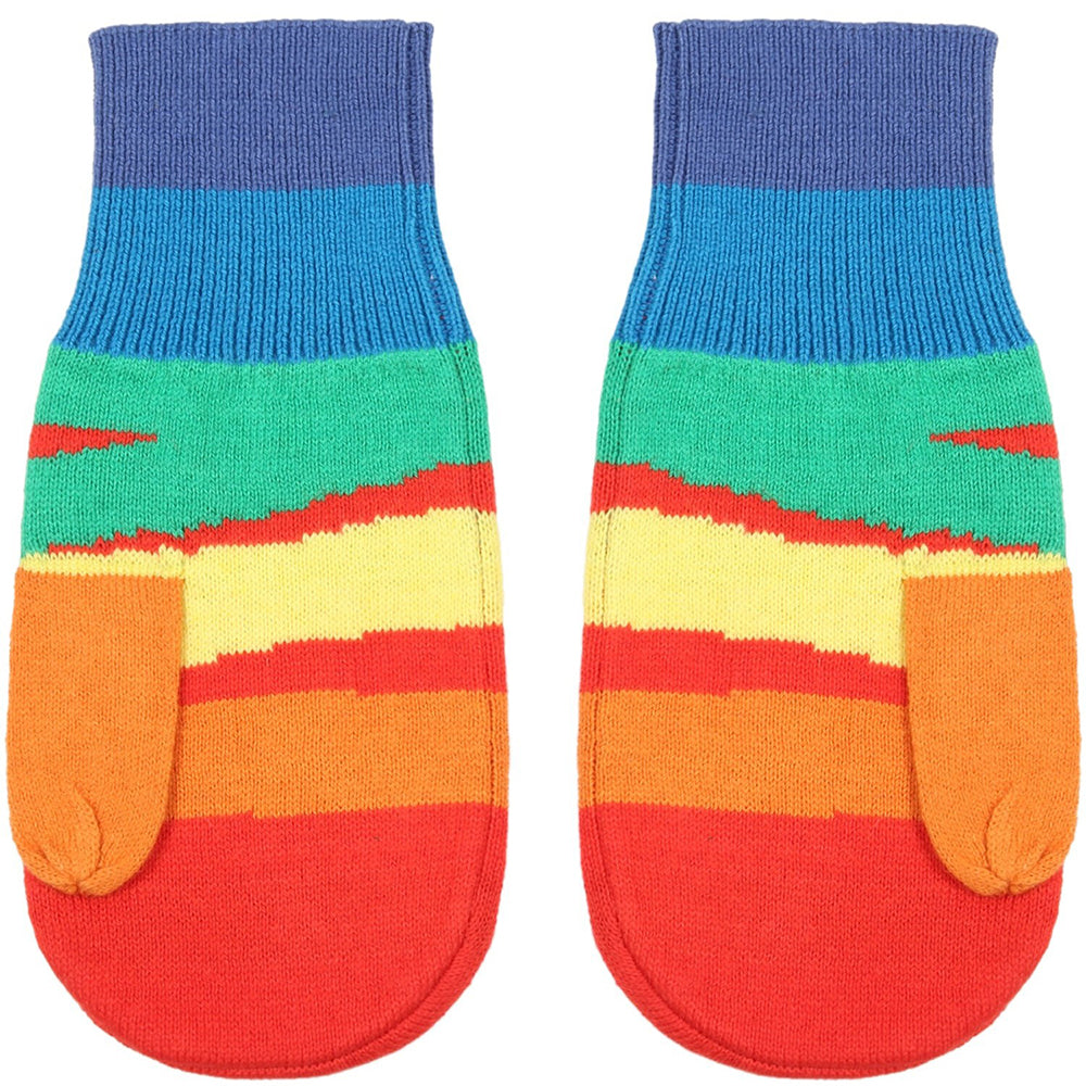 Stella McCartney Unisex Rainbow Eyes Gloves Red