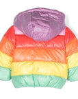 Stella McCartney Baby Girls Rainbow Puffer Jacket Multi Coloured