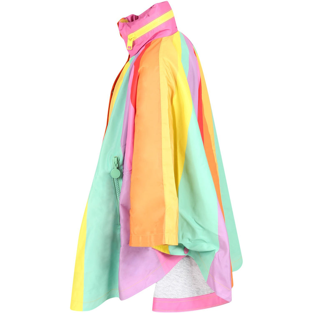 Stella McCartney Unisex Rainbow Rain Jacket Multi Coloured