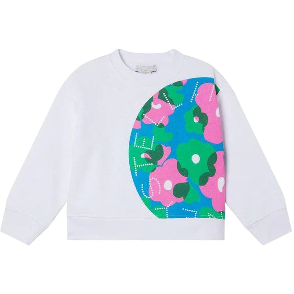 Stella McCartney Girls Flower Sweater White