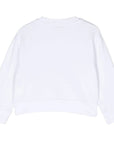Stella McCartney Girls Flower Sweater White