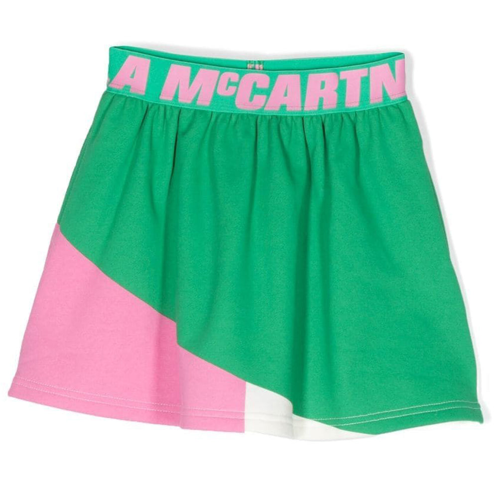 Stella McCartney Girls Band Logo Skirt Green