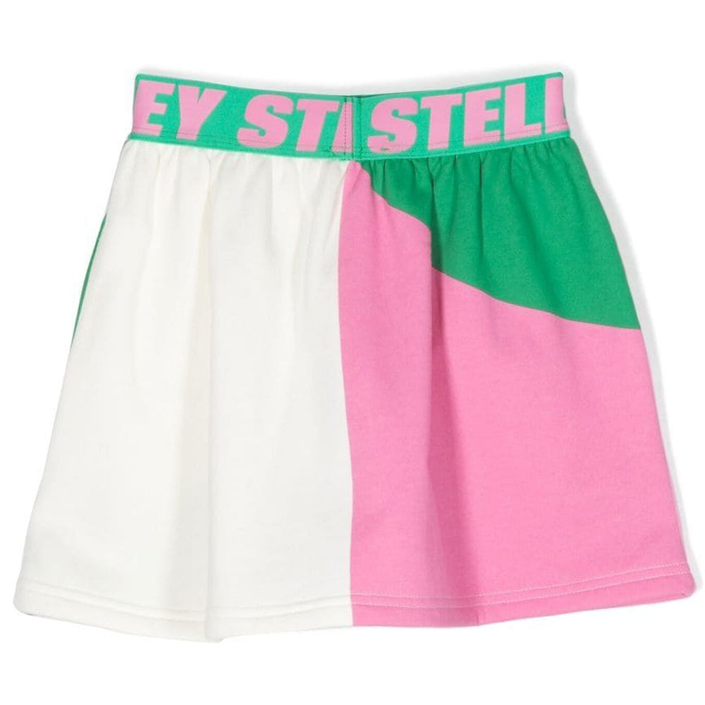 Stella McCartney Girls Band Logo Skirt Green