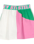 Stella McCartney Girls Band Logo Skirt Green