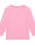Stella McCartney Baby Girls Apple Logo Long Sleeve T Shirt Pink
