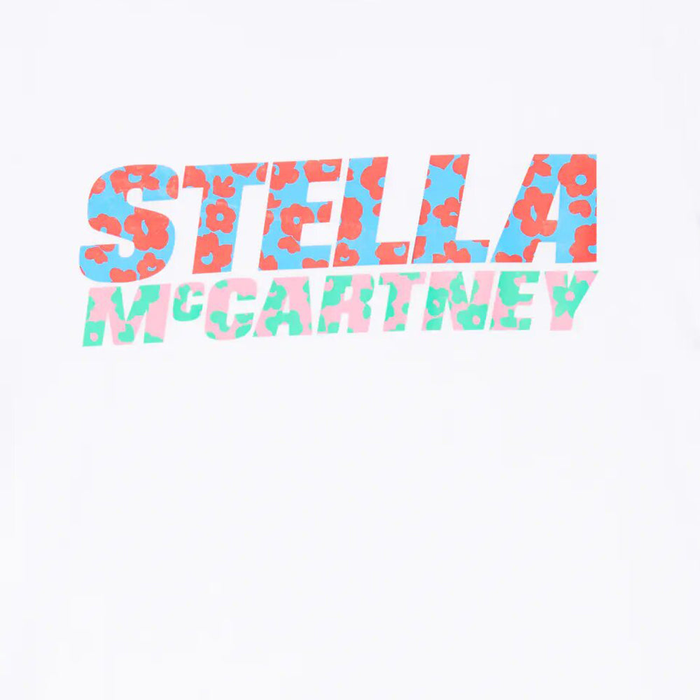 Stella McCartney Girls Floral Logo T-shirt White