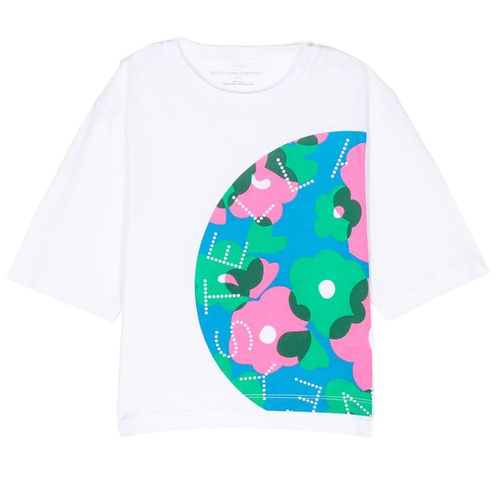 Stella McCartney Girls Logo T Shirt white