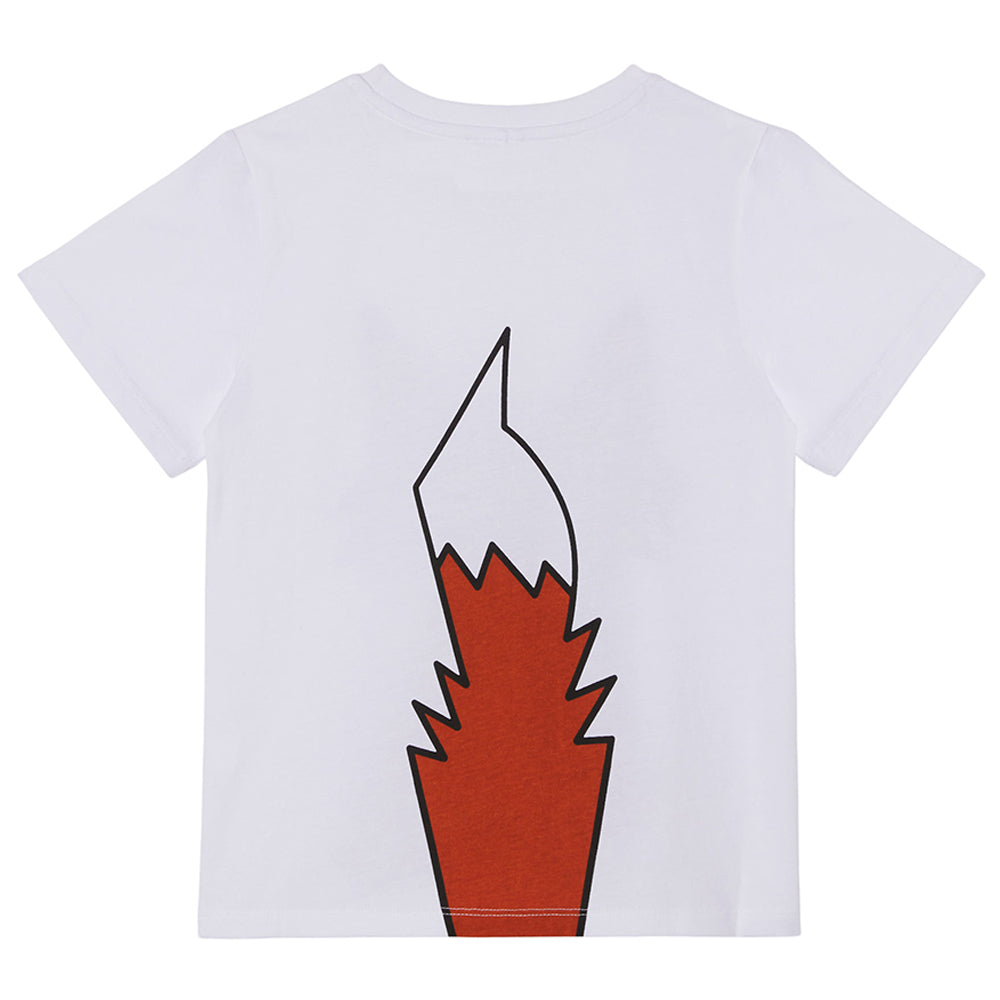 Stella McCartney Boys Fox Logo T Shirt White