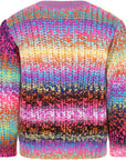 Stella McCartney Girls Rainbow Embroidered Knitwear Green