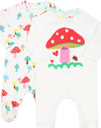 Stella McCartney Baby Girls Mushroom Logo Babygrow Set White