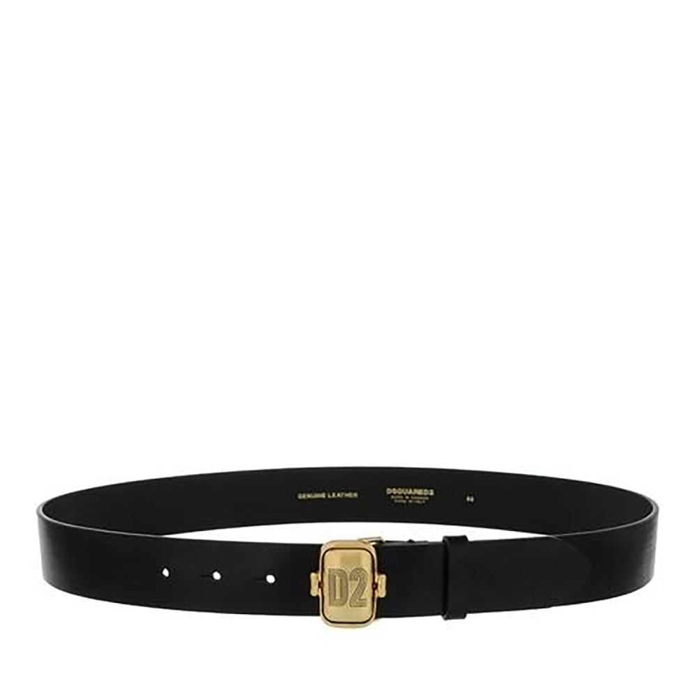 Dsquared2 Mens Logo Buckle Belt Black