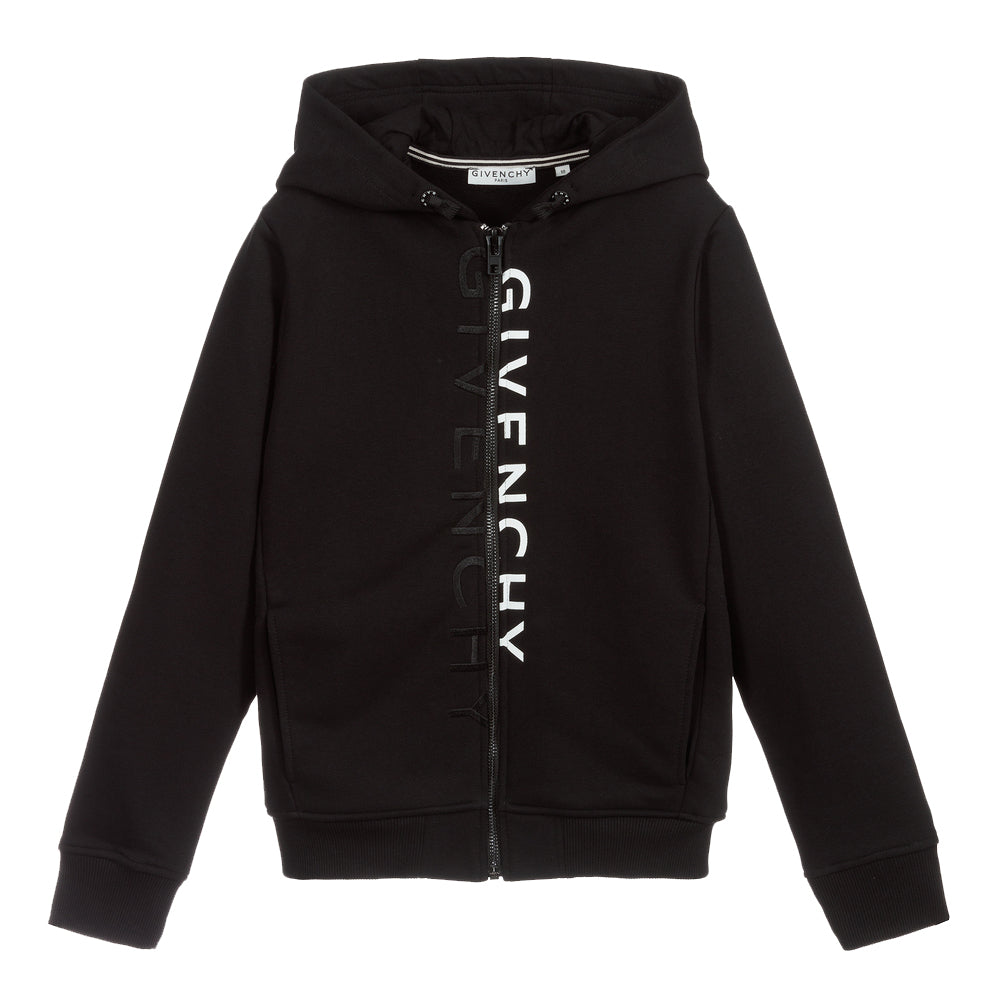 Givenchy Boys Logo Print Hoodie Black