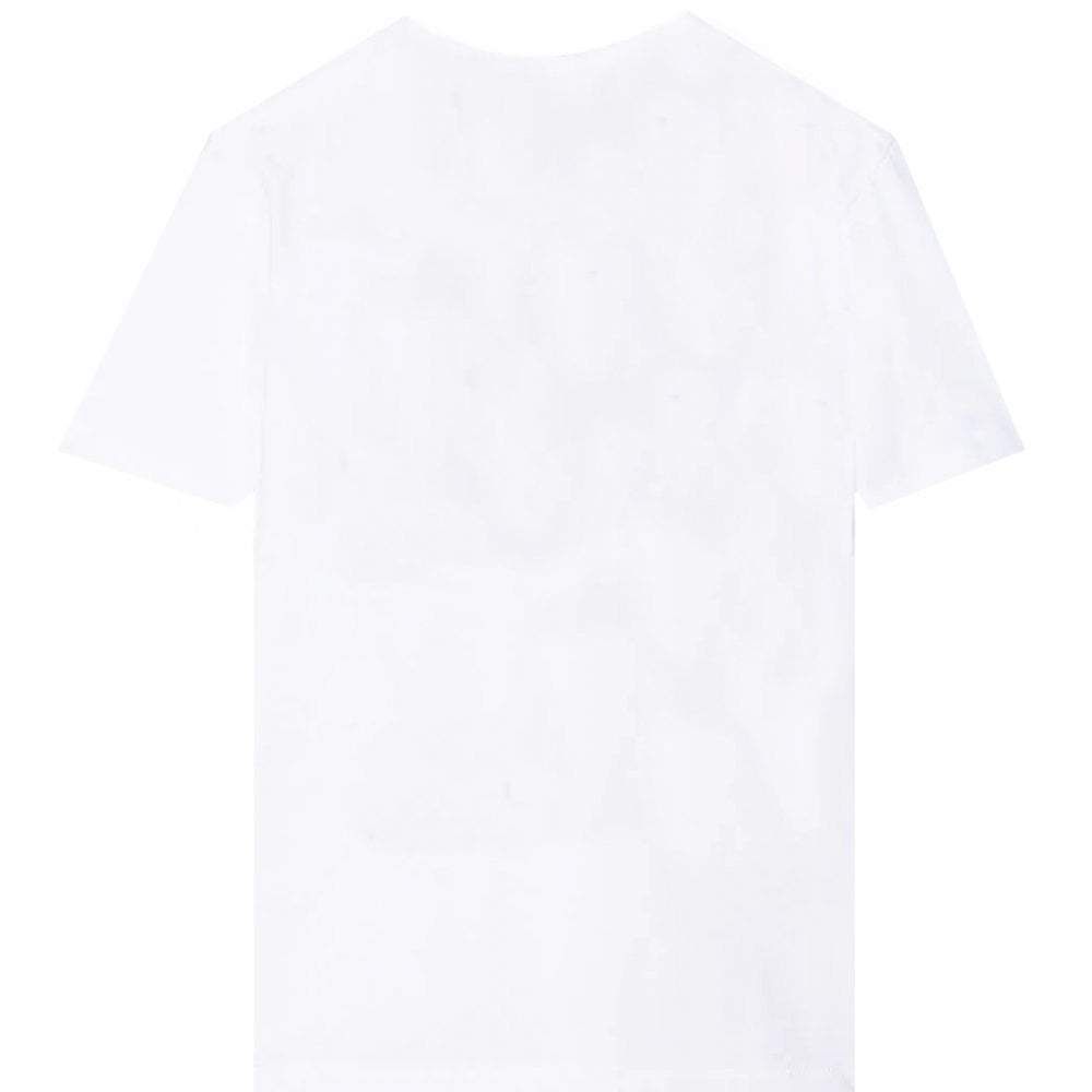 Moschino Kids Unisex Iridescent Logo T-Shirt White
