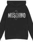 Moschino Boys Bear Logo Hoodie Black