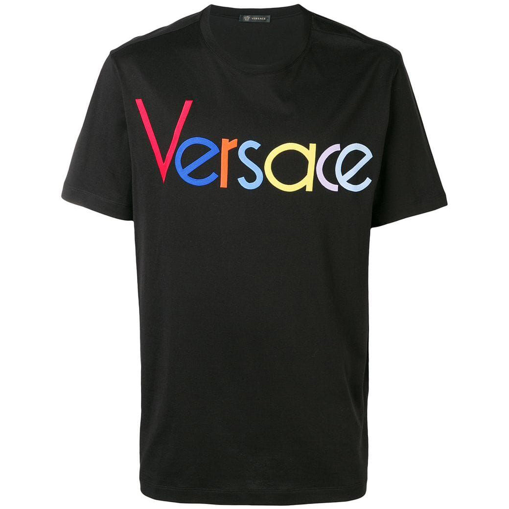 Young Versace Boys Logo T-shirt Black