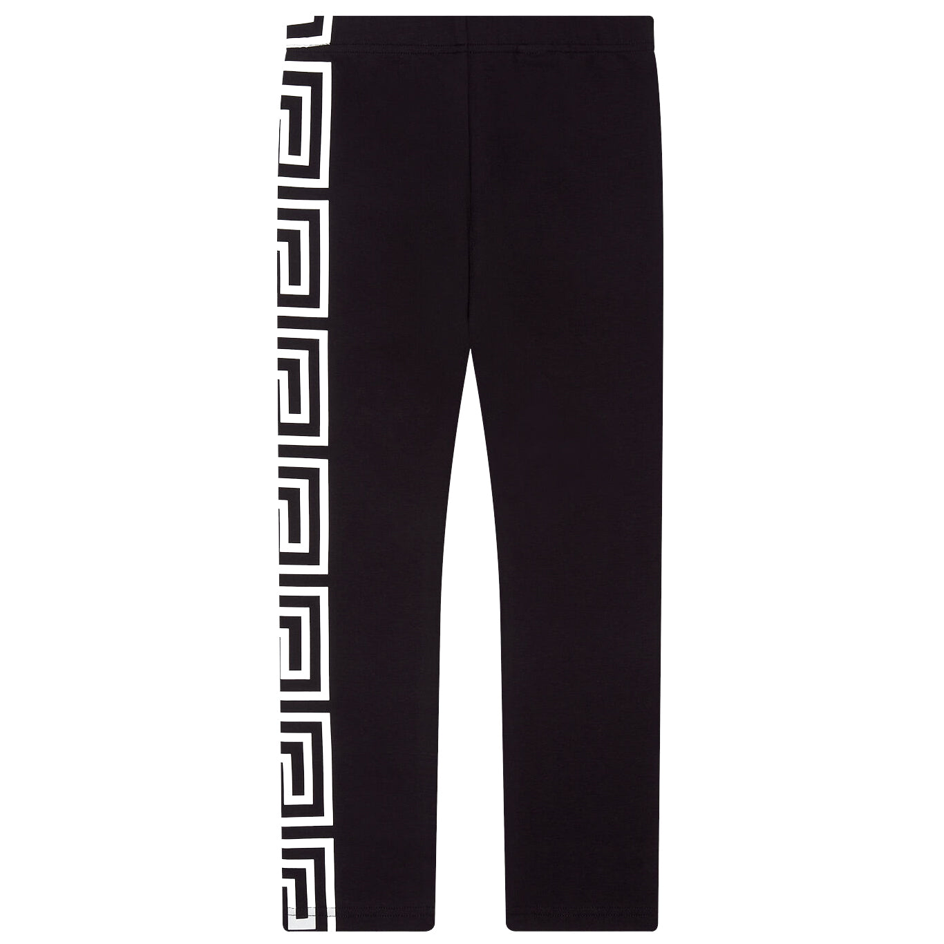 Versace Girls Greca Pattern Print Joggers Black