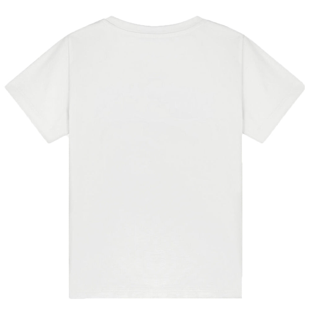 Versace Girls Logo Print T-Shirt White