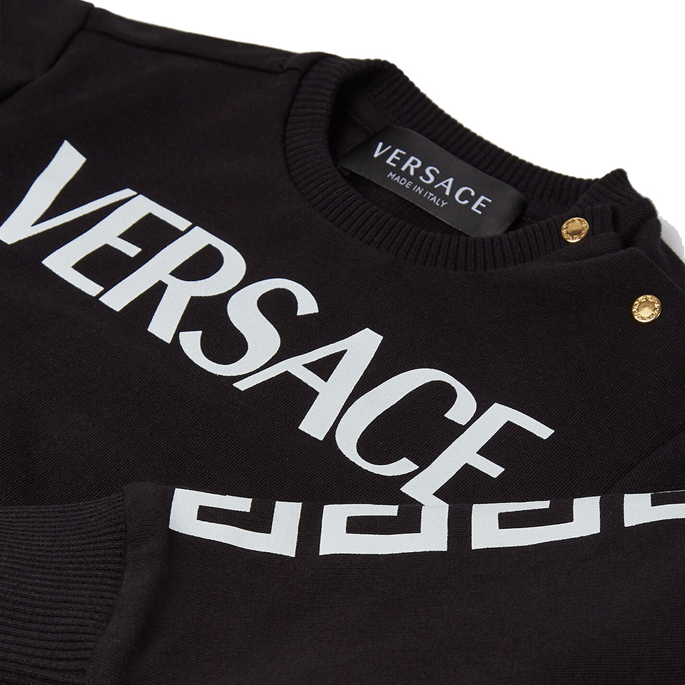 Versace Baby Boys Logo Sweatshirt Black