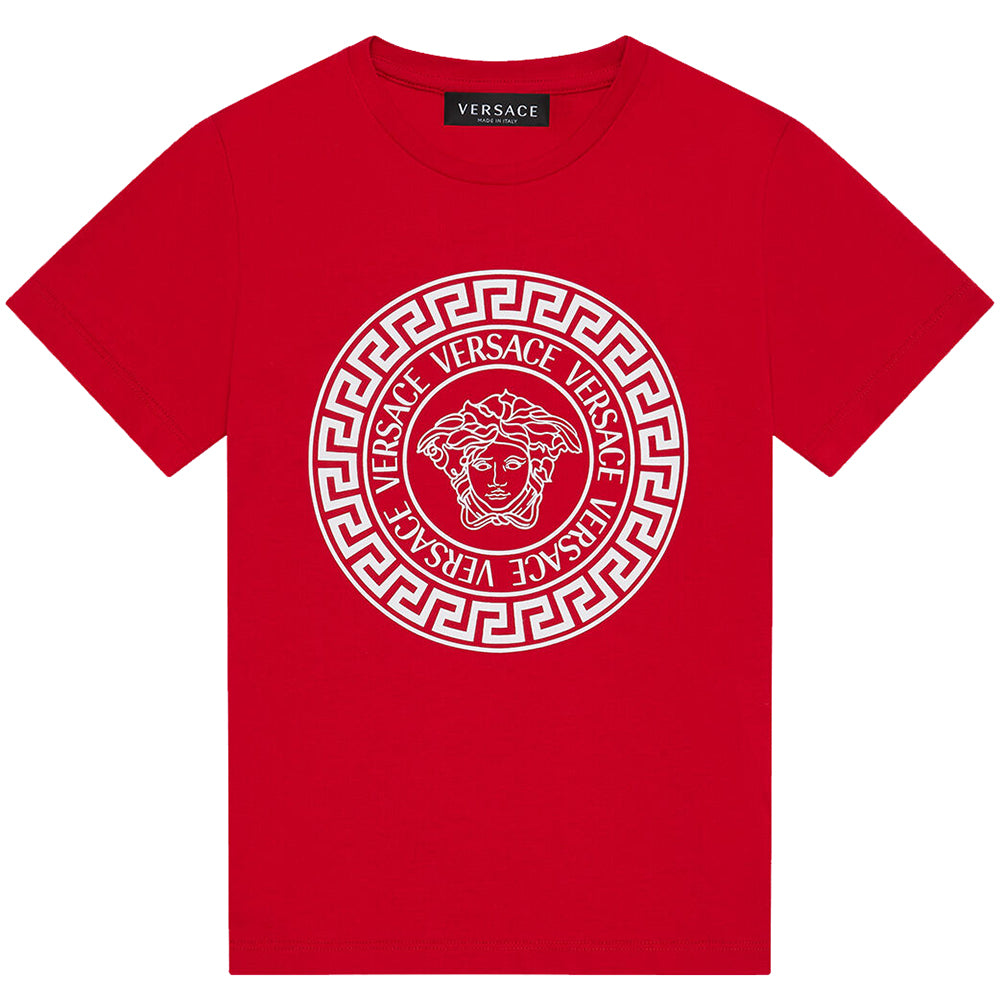 Versace Boys Medusa Motif T-Shirt — Maison