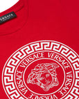 Versace Boys Medusa Motif T-Shirt Red