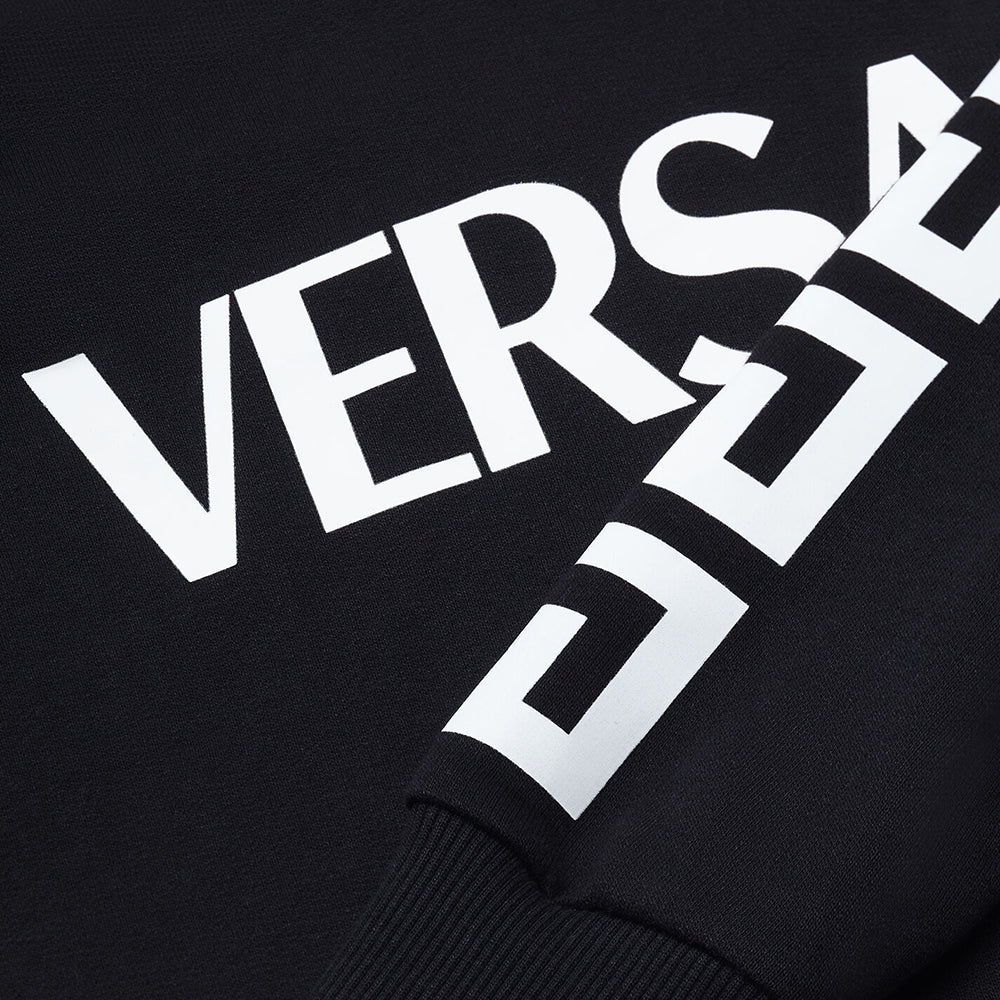 Versace Boys Logo Sweatshirt Black