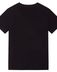 Versace Boys Logo Motif T-Shirt Black