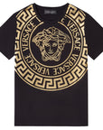 Versace Boys & Girls Medusa T-Shirt Black