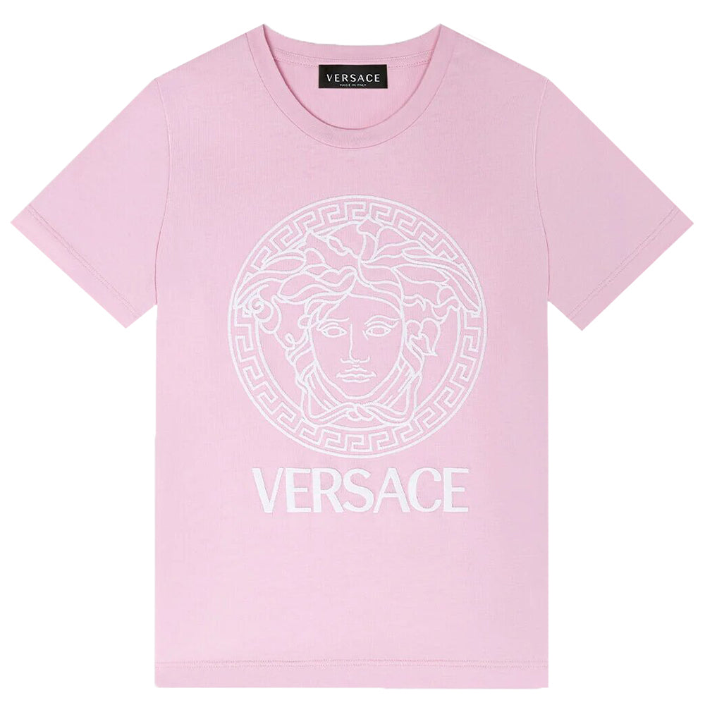 Versace Girls Medusa T-Shirt Pink