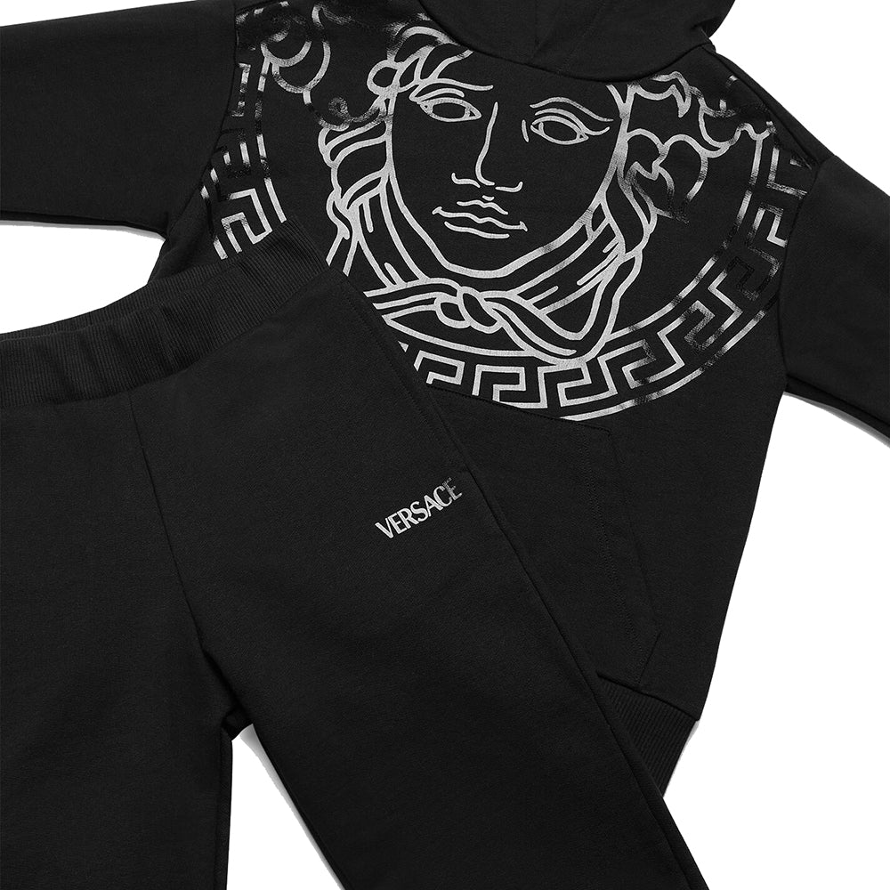 Versace Boys Medusa Tracksuit Set Black