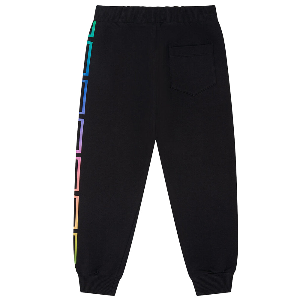 Versace Girls Greca Pattern Joggers Black