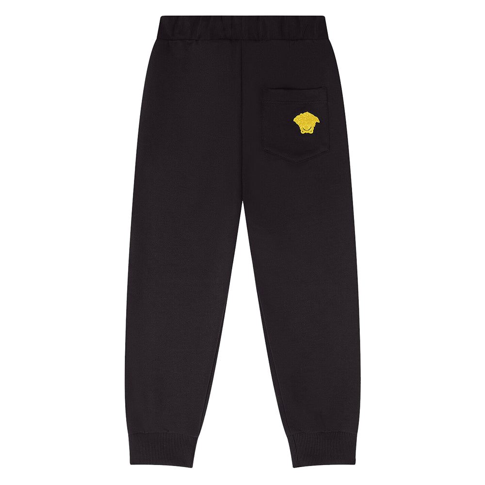 Versace Boys Medusa Logo Joggers Black