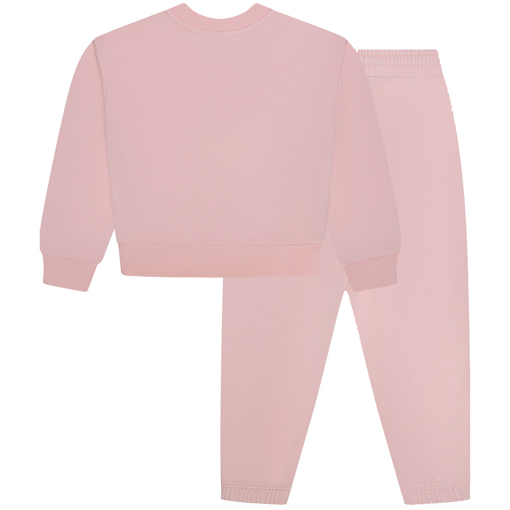 Moschino Unisex Kids Logo Cotton Tracksuit Pink