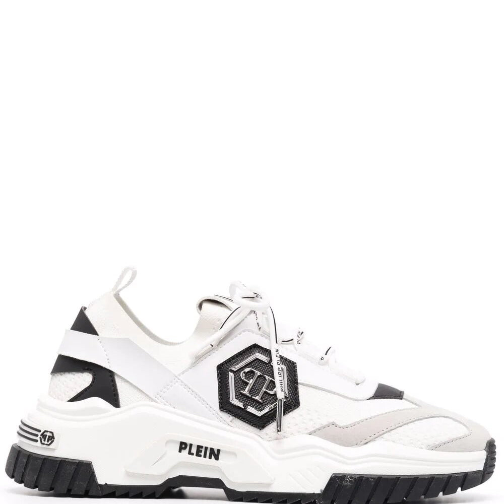 Phillipp Plein Mens Predator TM Sneakers White