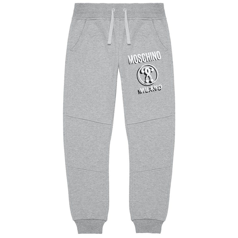 Moschino Boys Shadow Logo Joggers Grey