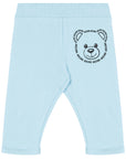 Moschino Baby Boys Teddy Bear Fleece Pants Blue