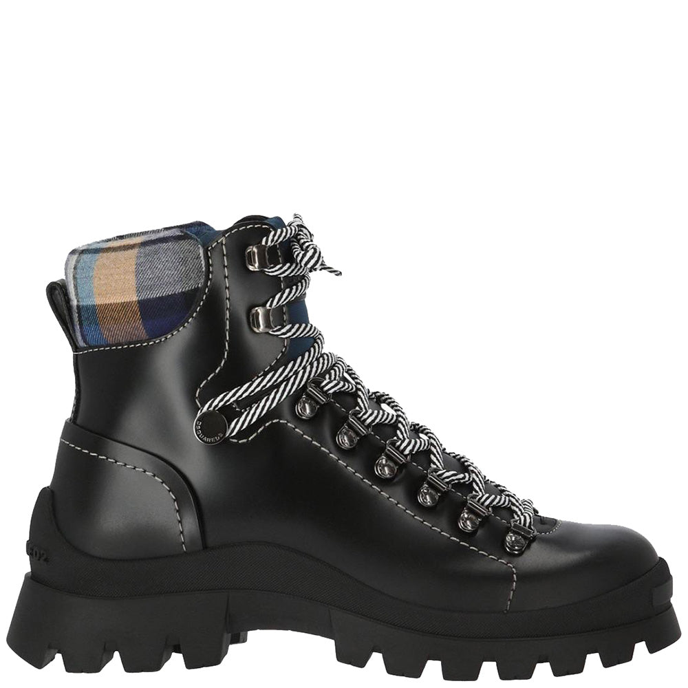 Dsquared2 Men&#39;s Ankle-High Hiking Boots Black