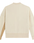 Neil Barrett Mens Tri-Colour Thunderbolt Sweater Beige