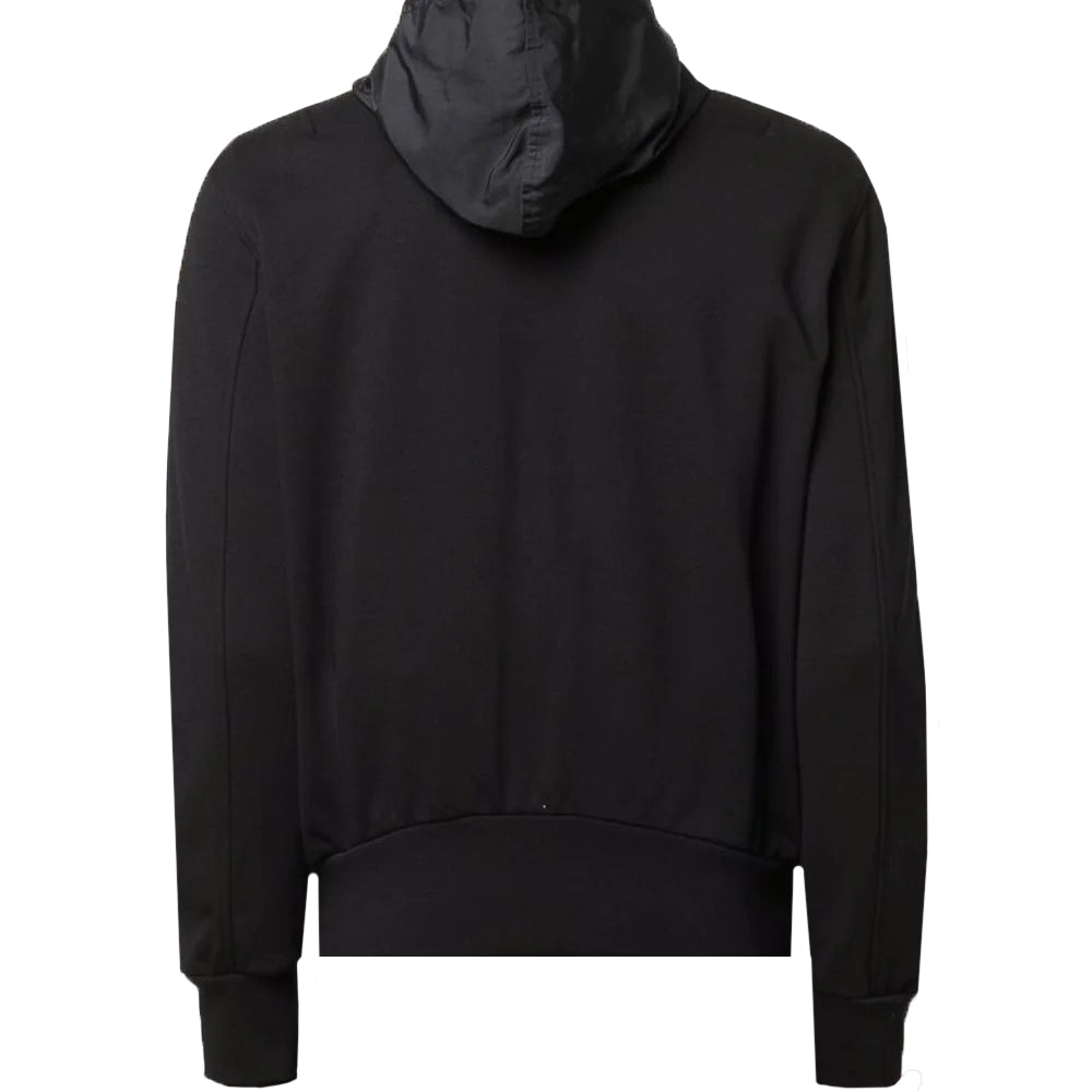 Neil Barrett Mens Hybrid Zip Up Hoodie Black