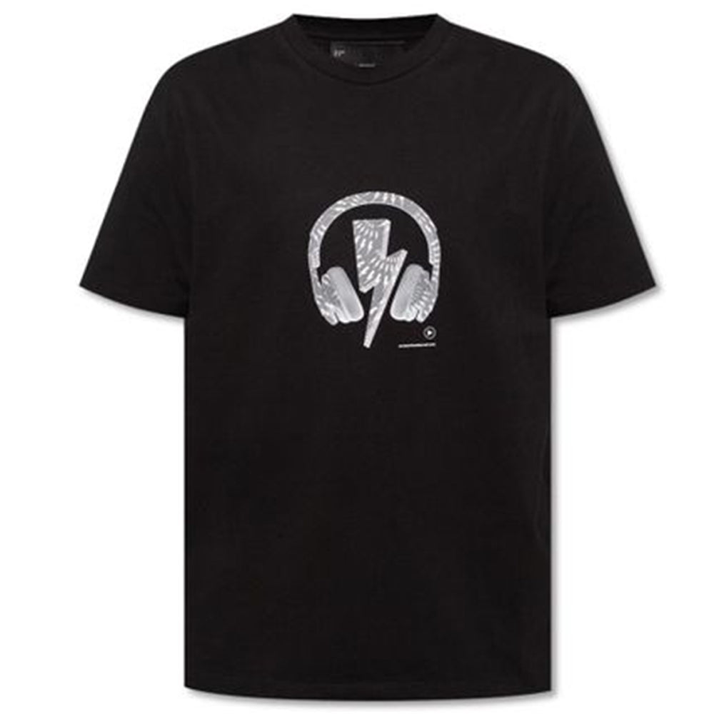 Neil Barrett Mens Dj Bolt T-shirt Black