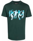 Neil Barrett Mens Blurred Dancer T-shirt  Green