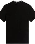 Neil Barrett Mens Thunderbolt Intarsia T-shirt Black