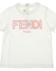 Fendi Baby Girls Logo T-shirt Pink
