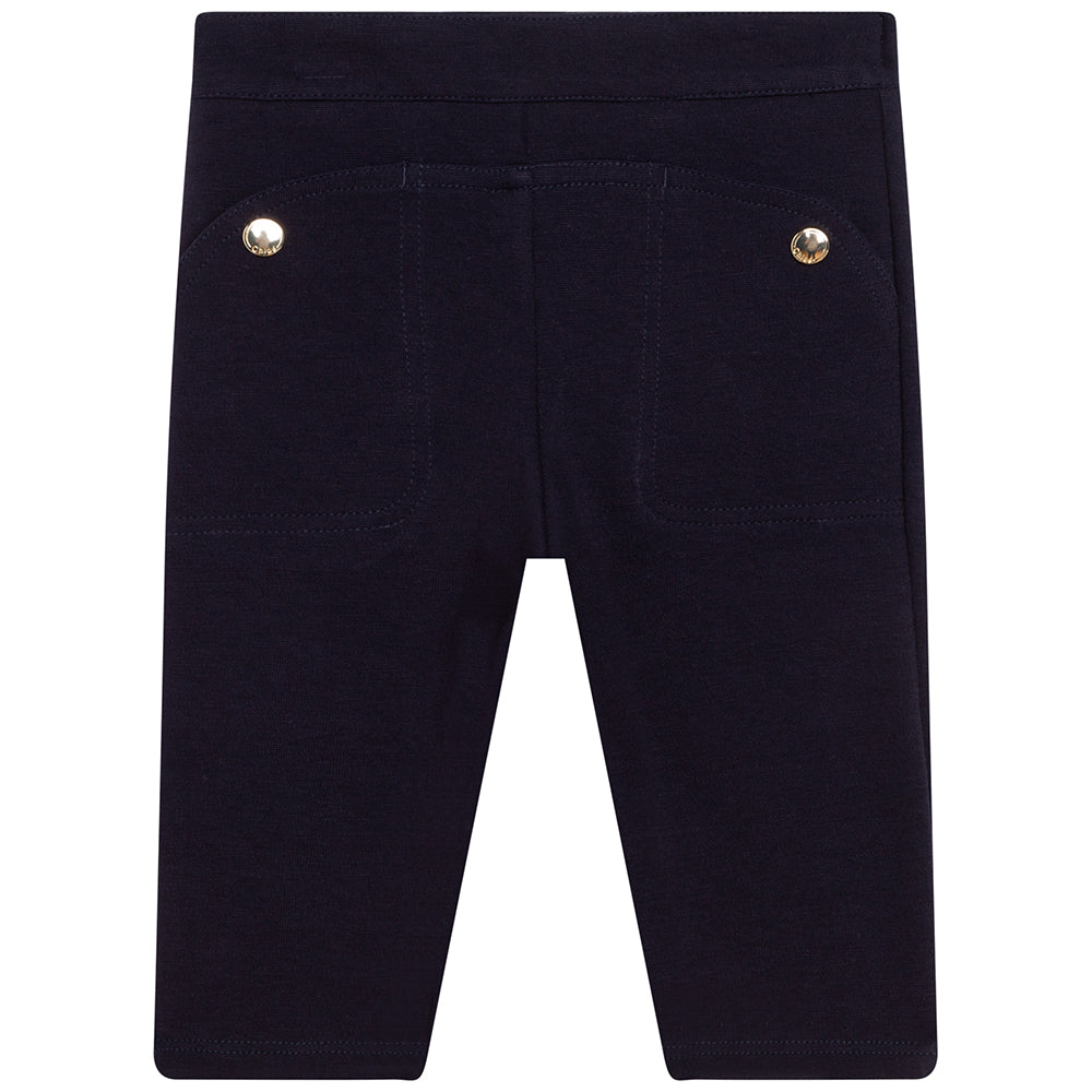 Chloe Baby Girls Joggers Navy