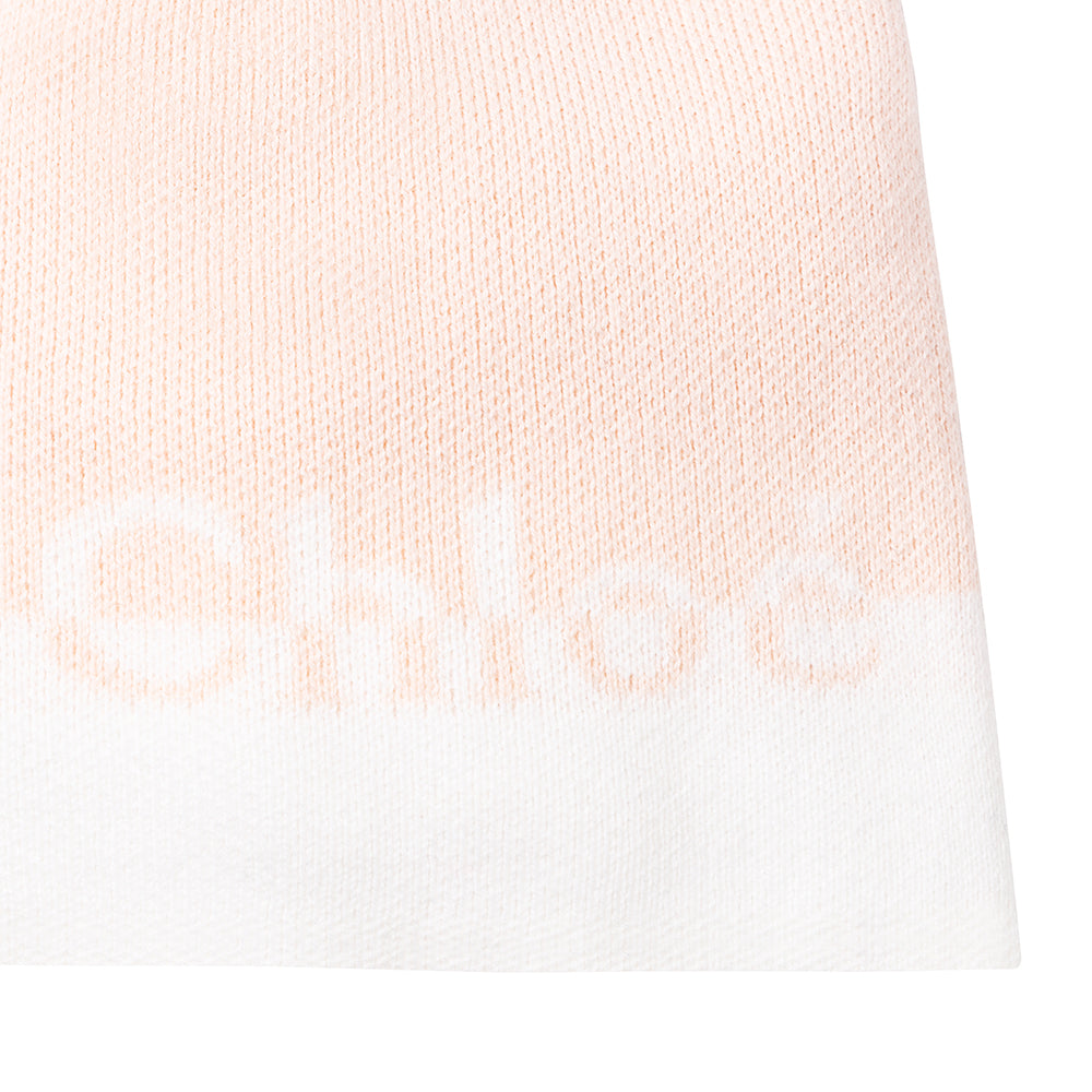 Chloe Girls Logo Wool Hat Pink
