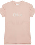 Chloe Girls Sweatshirt Dress Pink