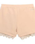 Chloé Girls Pink Logo Shorts