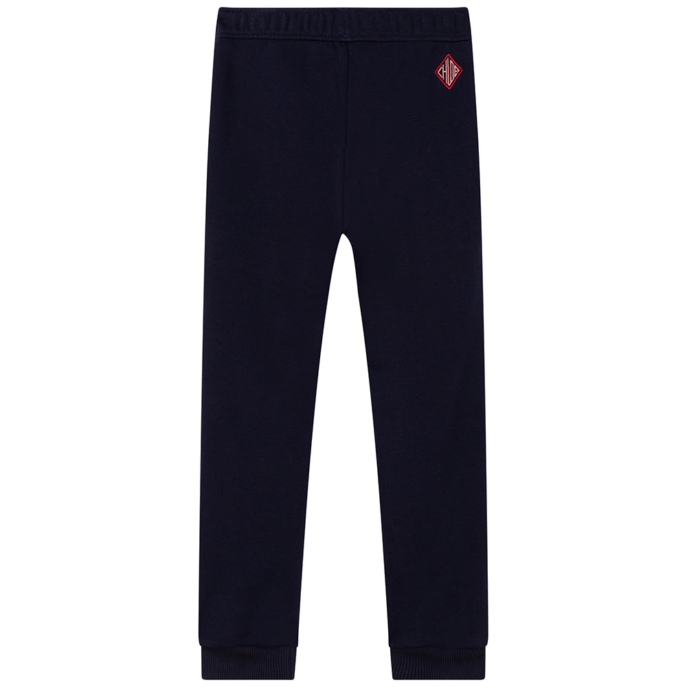 Chloe Girls Bow Joggers Navy