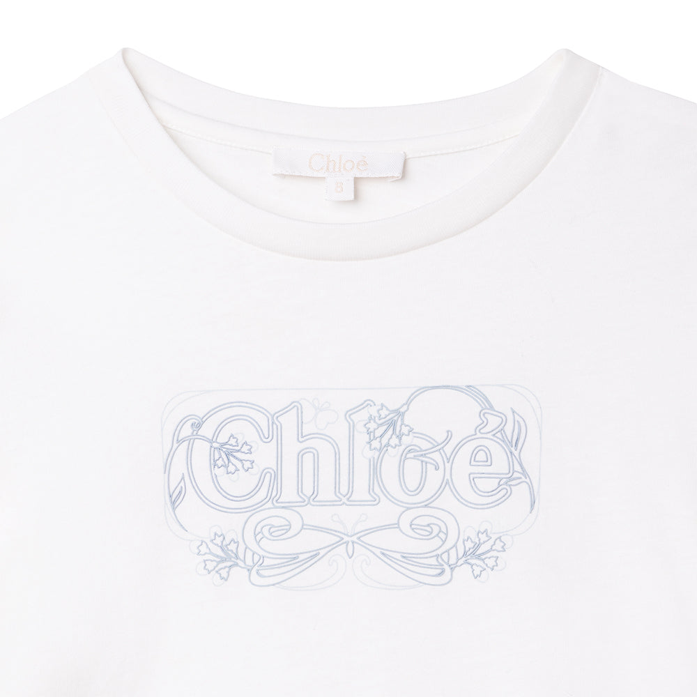 Chloe Girls Long Sleeve T-Shirt White