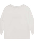 Chloe Girls Embroidered Long Sleeve T-shirt White